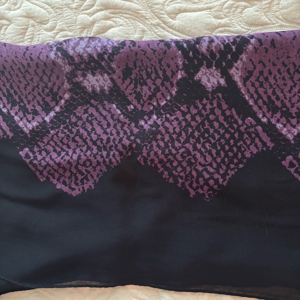 Coach Scarf Purple - Picture 4 of 5